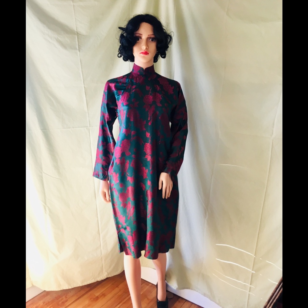 Vintage 1930’s silk brocade cheongsam